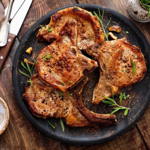 Côtelettes-de-Porc-à-l'Ail-d'Automne