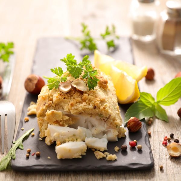 filet-de-lotte -en-croûte-de-noisette
