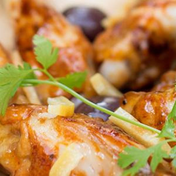 manchons-de-poulet-olives-citron-coriandre