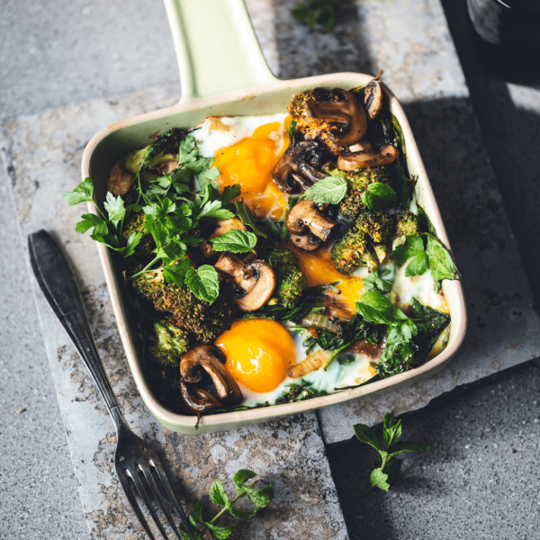 oeufs-cocotte-Epinard,-Broccoli-et-Champignon