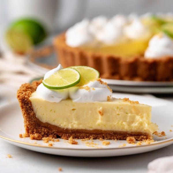 cheesecake au citron à l'huile d'olive de Provence AOP, agrémenté d'une base de spéculos croquants.